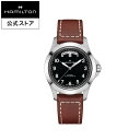 ハミルトン 公式 腕時計 HAMILTON Khaki Field King Auto カーキ フィールド キング デイデイト オート オートマティック 自動巻き 40.00MM レザーベルト ブラック × ブラウン H64475531 メンズ腕時計 男性 正規品 ブランド アウトドア