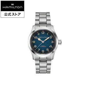 �n�~���g�� ���� �r���v HAMILTON Khaki Field Murph �J�[�L �t�B�[���h �}�[�t �I�[�g�}�e�B�b�N �������� 38.00MM �X�e�����X�X�`�[���u���X �u���[ × �V���o�[ H70405140 �����Y�r���v �j�� ���� ���j