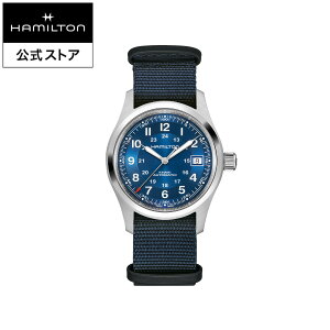 �n�~���g�� ���� �r���v HAMILTON Khaki Field Auto �J�[�L �t�B�[���h �I�[�g �I�[�g�}�e�B�b�N �������� 38.00MM NATO�x���g �u���[ × �u���[ H70455940 �����Y�r���v �j�� ���� ���j�Z�b�N�X ���K�i �u��