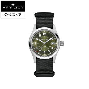�n�~���g�� ���� �r���v HAMILTON Khaki Field Auto �J�[�L �t�B�[���h �I�[�g �I�[�g�}�e�B�b�N �������� 38.00MM NATO�x���g �O���[�� × �u���b�N H70455960 �����Y�r���v �j�� ���� ���j�Z�b�N�X ���K�i 