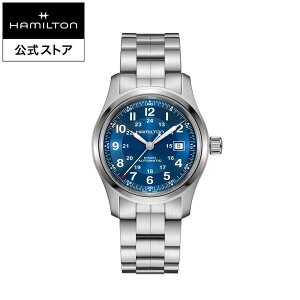 �n�~���g�� ���� �r���v HAMILTON Khaki Field Auto �J�[�L �t�B�[���h �I�[�g �I�[�g�}�e�B�b�N �������� 42.00MM �X�e�����X�X�`�[���u���X �u���[ × �V���o�[ H70605140 �����Y�r���v �j�� ���K�i �u��