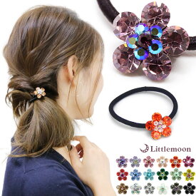 楽天総合ランキング1位 ヘアゴム 追跡可能メール便★対応 ナチュラルカメリア［ゴム クリスタル ビジュー ラインストーン 結婚式 人気30 お花 フラワー ヘッドアクセ ヘアアクセ ヘアゴム］