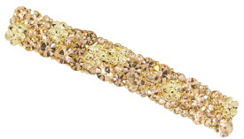 追跡可能メール便 送料無料【バレッタ】スターティコ［ ストーン パール ゴールド シルバー 細身 キラキラ お花 フラワー きれいめ 上品 華奢 可愛い シンプル 結婚式 パーティ ヘアアクセサリー ］ [MBL] 20230224