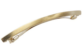 追跡可能メール便 送料無料【バレッタ】フスト［ メタル ヘアライン加工 トライアングル ロング 細身 ゴールド シルバー 上品 こなれ感 スタイリッシュ シンプル 結婚式 パーティ ヘッドアクセ ヘアアクセサリー 髪飾り］ [MBL] 20230331