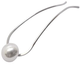 追跡可能メール便 送料無料【かんざし】シュドゥ［Uスティック 2本足 パール ぷっくり 立体 大人 かわいい 上品 シック 結婚式 パーティ ヘッドアクセ ヘアアクセサリー 髪飾り］ [MBL] 20230602