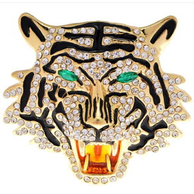 【0の付く日P5倍】ブローチ タイガー タイガーヘッド ブローチ 虎 アニマルピン 干支 トラ ブローチ 阪神タイガース 寅 虎 トラ 華hana