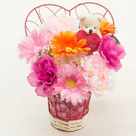 花 フラワーアレンジメント ガーベラ 造花 光触媒 ギフト プレゼント お祝い 誕生日 贈り物