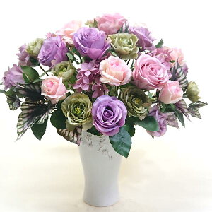 フラワーアレンジ 薔薇 ローズ ばら ラナンキュラス 造花 フラワーアレンジメント 花 プレゼント おしゃれ お祝い 誕生日 お誕生日 お花 ギフト 還暦 古希 喜寿 結婚祝い 開店祝い お中元 御