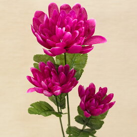 菊 マム ラベンダー造花 花材 資材花径7cm×長さ57cm
