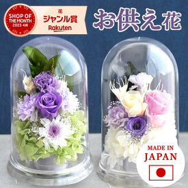＼最強配送／ お供え 花 プリザーブドフラワー ドーム 一対 初盆 お盆 お彼岸 仏壇用 仏花 供花 お供え物 お供え花 ブリザードフラワー 造花 お菓子 和菓子 初七日 四十九日 一周忌 命日 法事 お悔み ペット 母の日 送料無料