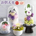 ＼最強配送！／ お供え 花 プリザーブドフラワー ドーム ガラスドーム ミニ 大きめ お菓子 ブリザードフラワー 葬式 仏花 供花 和菓子 お供え物 日持ち 初盆 命日 一周忌 ペット お盆 仏壇用 49日 初七日 四十九日 法事 お悔み 送料無料