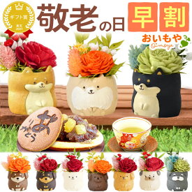 ＼早割ラスト！9月7日まで／ 敬老の日 早割 花 ギフト フラワー アレンジメント プリザーブドフラワー 枯れない花 動物 インテリア 犬 かわいい おしゃれ 送料無料 プレゼント スイーツ お菓子 和菓子 60代 70代 80代 90代 おじいちゃん おばあちゃん