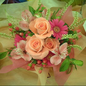 誕生日　母の日 愛妻の日　祝い プレゼント おまかせ ピンク系アレンジメント 花 人気ランキング 花ギフト 花束 結婚記念日　（誕生日 などにも） バラ 就任　送別 8