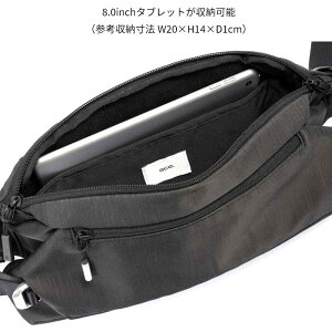 ace.GENELABELスリングバッグ68021コーデュラバリスティックモデルボディバッグワンショルダーバッグ拡張機能強い耐久軽量撥水加工シンプルカジュアルビジネス8インチタブレットOKプレゼント男性メンズ彼氏誕生日クリスマス父の日ユニセックス