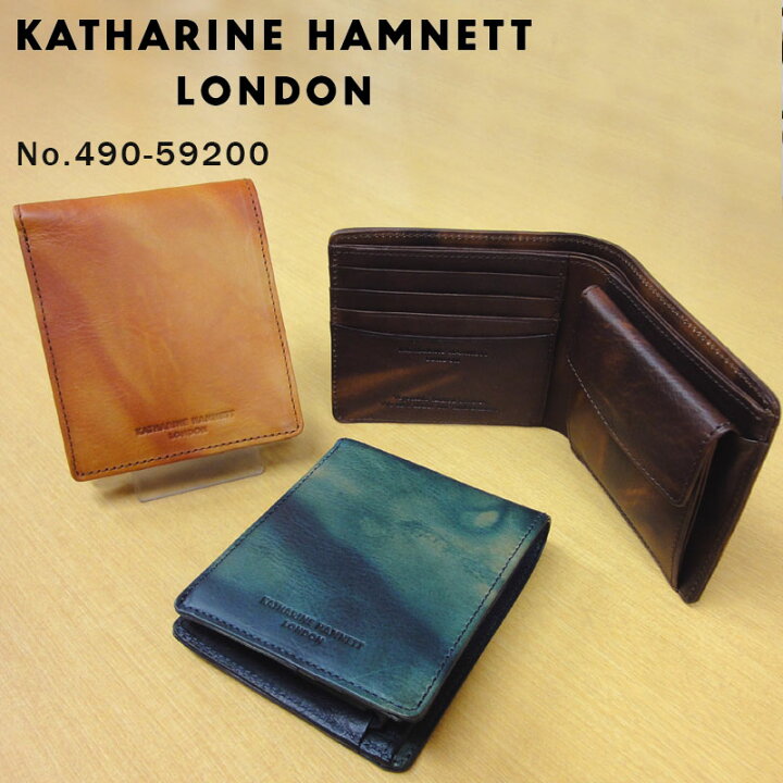 楽天市場】キャサリンハムネット KATHARINE HAMNETT 二つ折り財布 490 