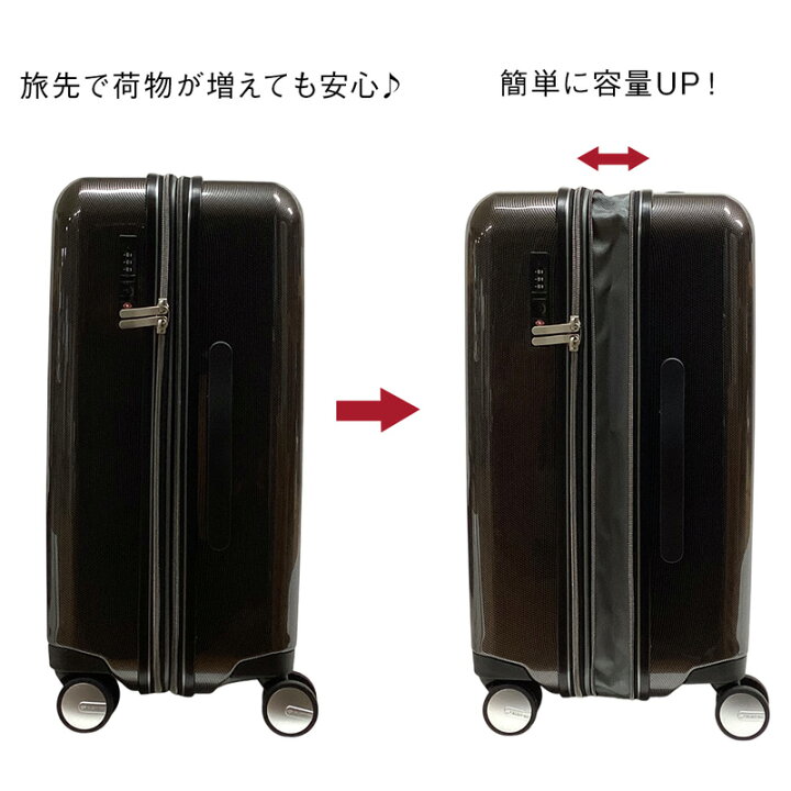 楽天市場】30%OFFセール！PLUS ONE スーツケース Mサイズ 9911-55EX 