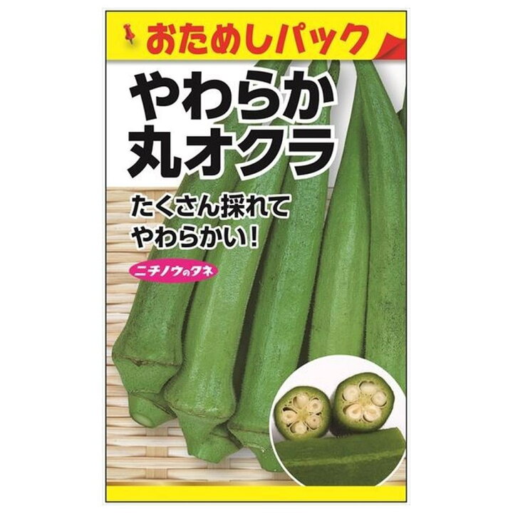楽天市場】オクラ 【やわらか丸オクラ】 種・小袋 （1.5ml） おためし 