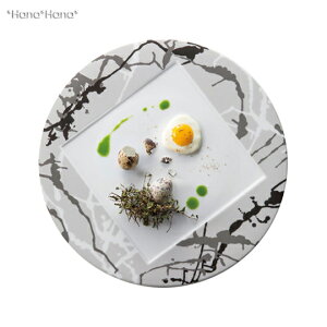 【クーポン配布中】Shinzi katoh コンストゥ 絵の具模様 グレー 29cmプレート Shinzi katoh (お取り寄せ品)// 美濃焼 食器 皿 お皿 大皿 盛皿 パーティー皿 ディナー皿 モダン スタイリッシュ おしゃ