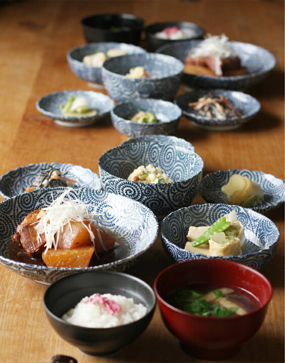 楽天市場】【クーポン配布中】藍染 たこ唐草 お好み丼(小) 13cm//美濃 