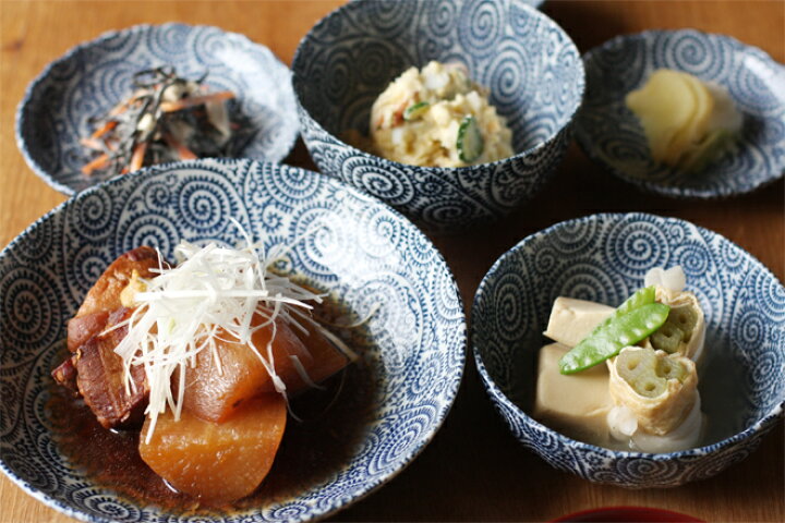 楽天市場】【クーポン配布中】藍染 たこ唐草 お好み丼(小) 13cm//美濃 
