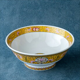 【クーポン配布中】桃唐草 ラーメン どんぶり 丼 6.8高台丼 21.5cm//美濃焼