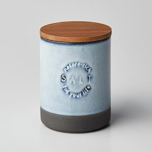 LOLO YT SALIU 金昇窯 キャニスター 白グレー 420ml ソルト/シュガー(お取り寄せ品)// 美濃焼 食器 陶器 磁器 保存容器 調味料入れ 筒型 蓋付 キッチン用品 キッチン収納 キッチンツール おしゃれ