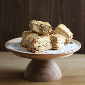 【クーポン配布中】マリントピア ケーキスタンド 21.7cm 木製 // 台付き 皿 コンポート ケーキスタンド 木 チャバツリー チャバトゥリー ディスプレイ スタンドトレイ アフターヌーンティー ティータイム ブラウン 可愛い かわいい ケーキ台 トレイ お菓子皿