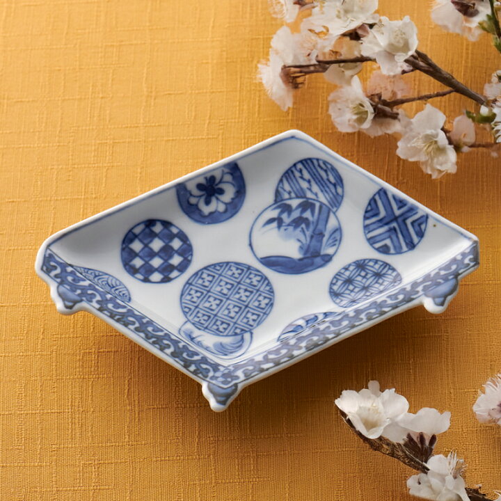 楽天市場】【クーポン配布中】染付丸紋 盤型 豆皿 13cm 有田焼// 和 