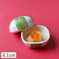＼在庫限り／【クーポン配布中】糸巻 蓋付き角型珍味 豆小鉢 6.1cm // 美濃焼 和食器 食器 陶器 磁器 蓋…
