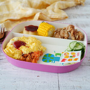 【クーポン配布中】isso ecco(イッソ エッコ) アニマル 正角ツインプレート 24cm ピンク (お取り寄せ品)ABS樹脂 // 日本製 アウトドア食器 電子レンジOK 食洗機OK 140℃ 耐熱 キッズ こども食器 子