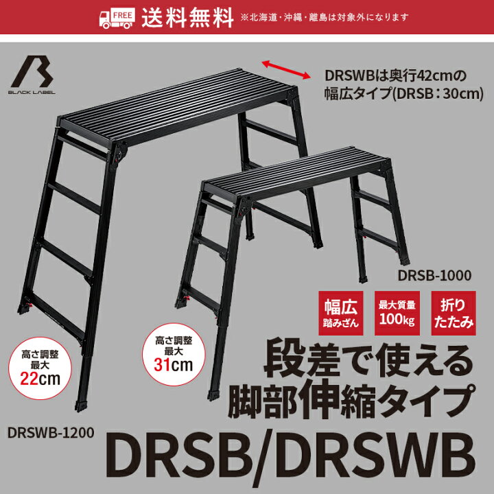 楽天市場】【DRSB-1000】長谷川工業 ハセガワ hasegawa 足場台 洗車台 