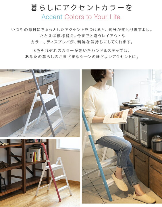 楽天市場】【SS-3(BU)】 長谷川工業 送料無料 ハセガワ hasegawa 踏台 