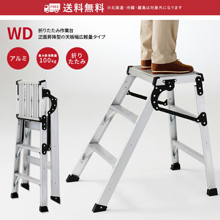 楽天市場】【WD-75b】長谷川工業 ハセガワ hasegawa 折りたたみ作業台 
