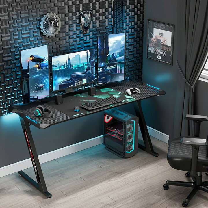 楽天市場】ゲーミングデスク パソコンデスク PCデスク ゲーム用 
