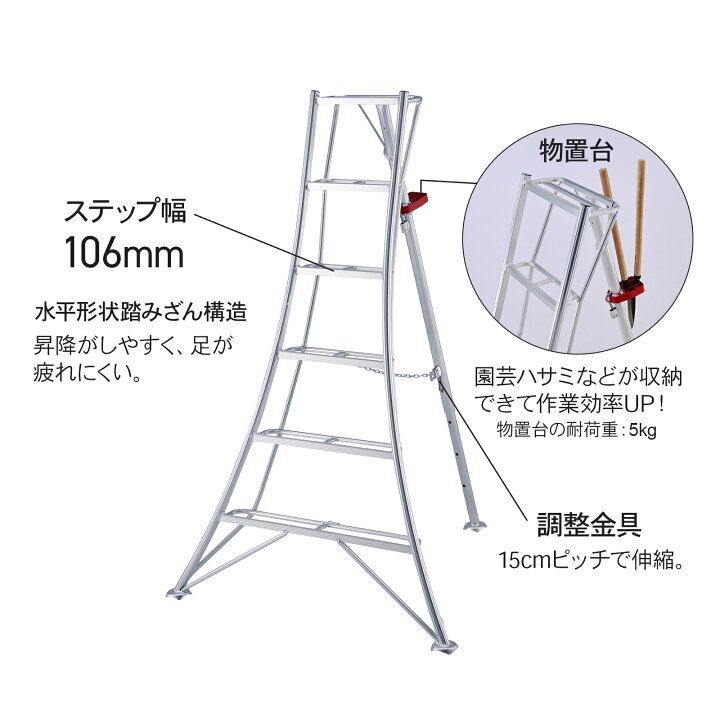 楽天市場】【 GSD-300 】物置台付き三脚 三脚 三脚脚立 園芸用三脚 