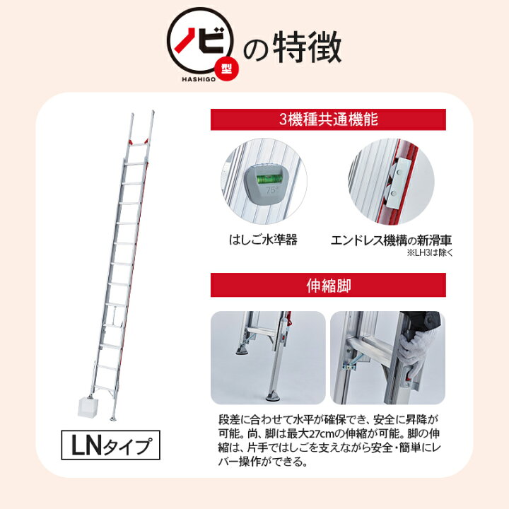 楽天市場】【 LH2-54 】長谷川工業 ラクノリ 脚部伸縮スタビライザー 