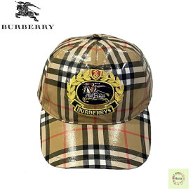 【中古】BURBERRY バーバリー ベースボール ロゴ キャップ 帽子 メンズ チェック チェック柄 4077291 美品