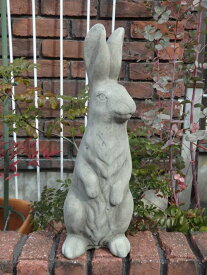 ガーデニング ガーデン 雑貨 ストーン製『English Tall Sitting Rabbit』