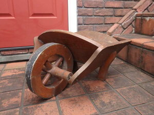 ԗ K[fjO K[f G AeB[NwAntique Garden Wood Barrowx