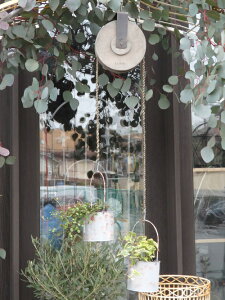 アイアン オーナメント ガーデニング ガーデン 雑貨『ガーデン!滑車プランター』