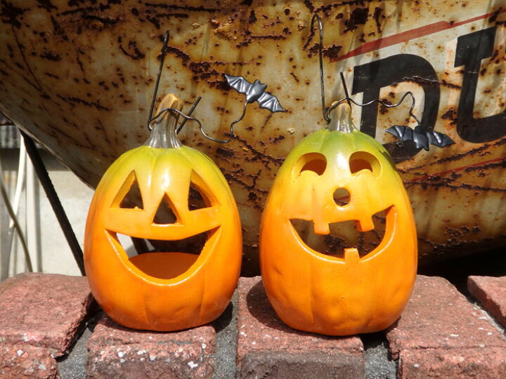 楽天市場 ハロウィン かぼちゃ パンプキン オーナメントッ Happy パンプキンランタン6 花遊び