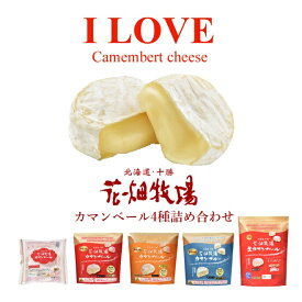 花畑牧場　I LOVE　カマンベールチーズ（4種5点詰め合わせ）セット【冷蔵配送】
