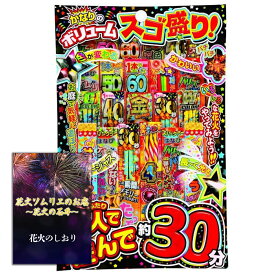 [送料無料]花火 手持ち花火【2人で遊んで30分】ボリューム満点 人気花火を 種類豊富に集めた豪華セット