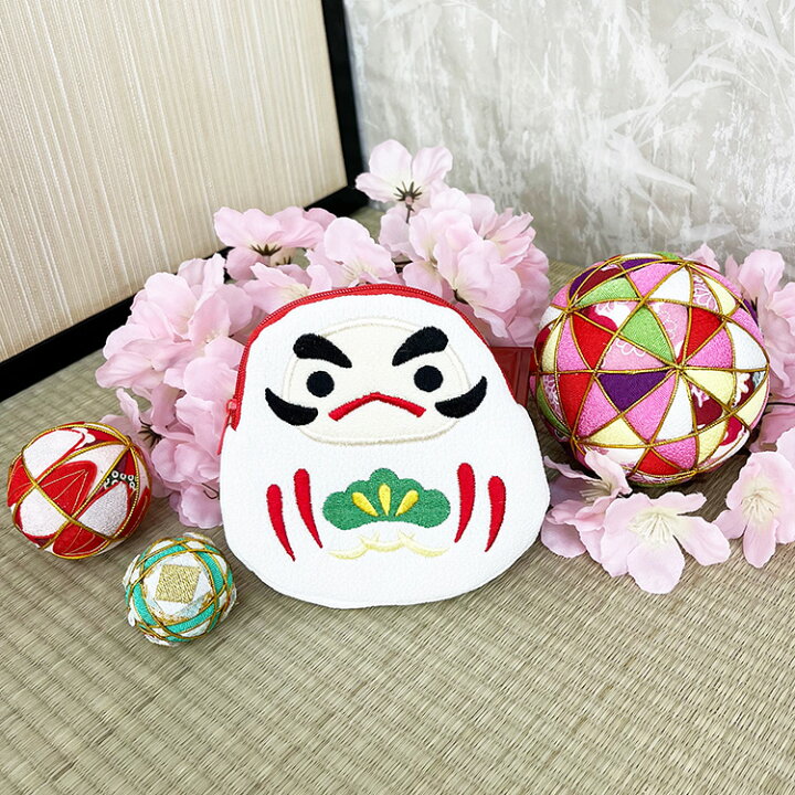 楽天市場】ポーチ 小物入れ 可愛い [だるま ポーチ 2色 キャラクター 