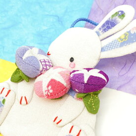 つるし飾り 置物 おしゃれ [花うさぎ 壁飾り 変わり下げ飾りシリーズ] 干支 うさぎ 兎 春 夏 秋 冬 桜 朝顔 向日葵 紅葉 椿 梅 押絵 玄関 ちりめん細工 季節 四季 ディスプレイ インテリア リビング ドア 卓上飾り ハンドメイド 【2点までメール便OK】