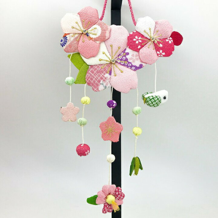 楽天市場 つるし飾り 置物 季節 春 桜 壁飾り 変わり下げ飾りシリーズ 季節 桜 春 プレゼント 押絵 玄関 ちりめん細工 開運 ちりめん雑貨 季節 四季 飾り 京都 ディスプレイ インテリア リビング ドア 卓上飾り 手作り ハンドメイド 2点までメール便ok ちりめん