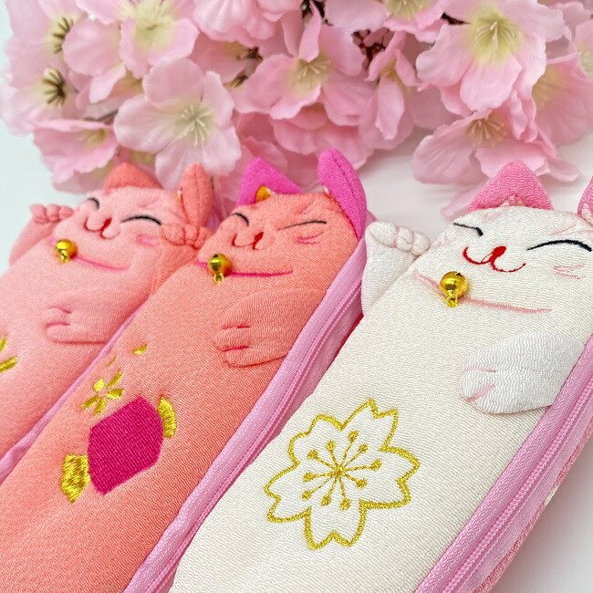 楽天市場】桜の招き猫 マルチケース桜 ねこ ネコ 可愛い 縁起物