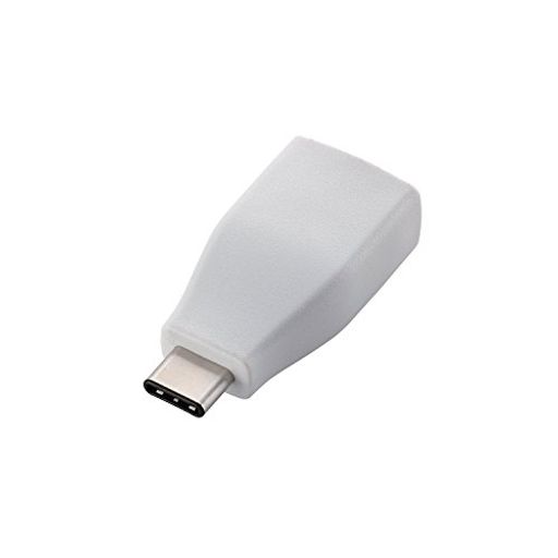 エレコム USBアダプタ 充電・データ転送用 TYPE-CUSB3.1 STANDARD-A USB3.1 IPHONE15対応 最大15W(5V 3A)の充電 最大5GBPSのデータ転送 ホワイト USB3-AFCMADWH