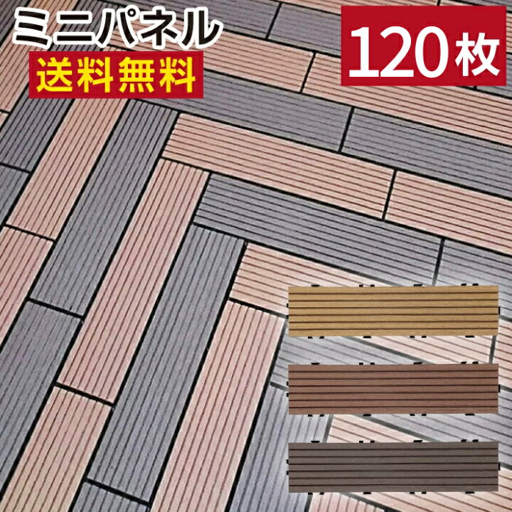 楽天市場】【月間優良ショップ受賞店】人工木 ミニウッドパネル120枚 
