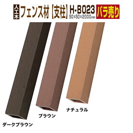 【月間優良ショップ受賞店】ウッドデッキ【人工木】【全2色】人工木材 人工木ウッドデッキ 部材 ウッドデッキ部材 部品 樹脂ウッドデッキ ウッドパネル【50×50×2000mm】【フェンス材　支柱 H-B023】